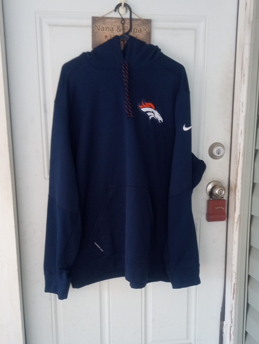 Denver Broncos Nike 2XL Hoodie Therma Fit